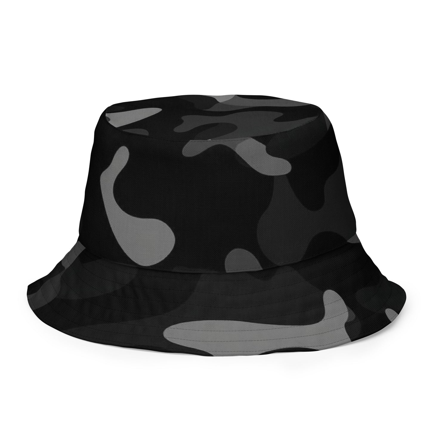 Black Camo Reversible Bucket Hat