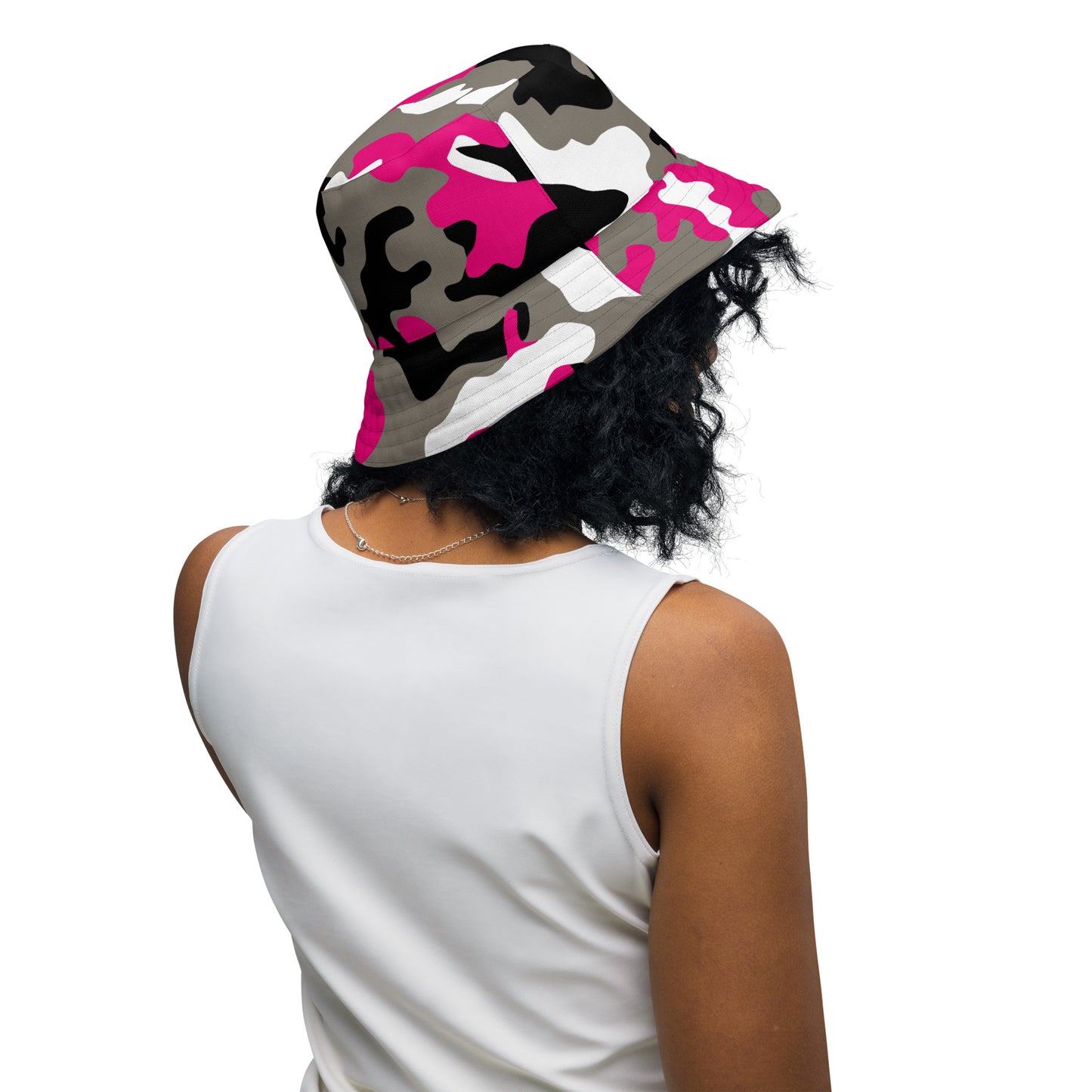 Pink Camo Reversible Bucket Hat