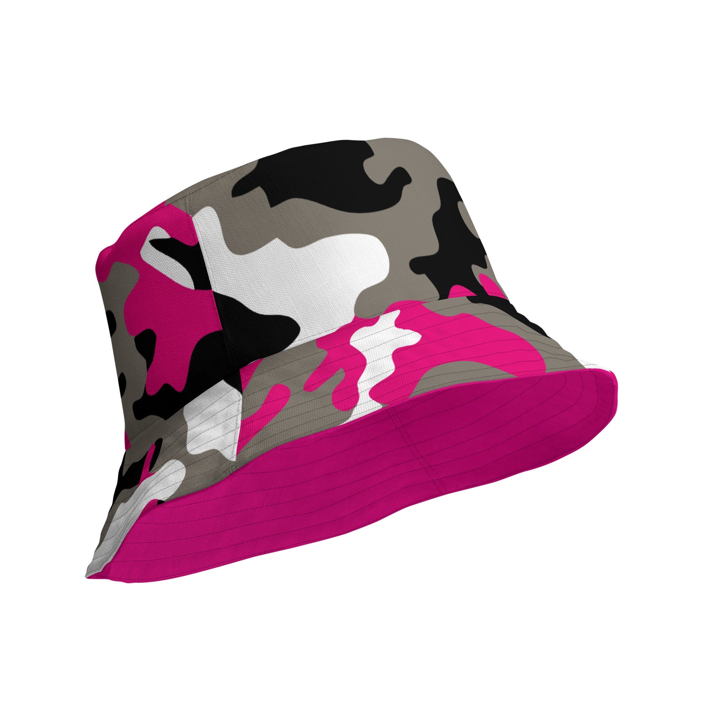 Pink Camo Reversible Bucket Hat