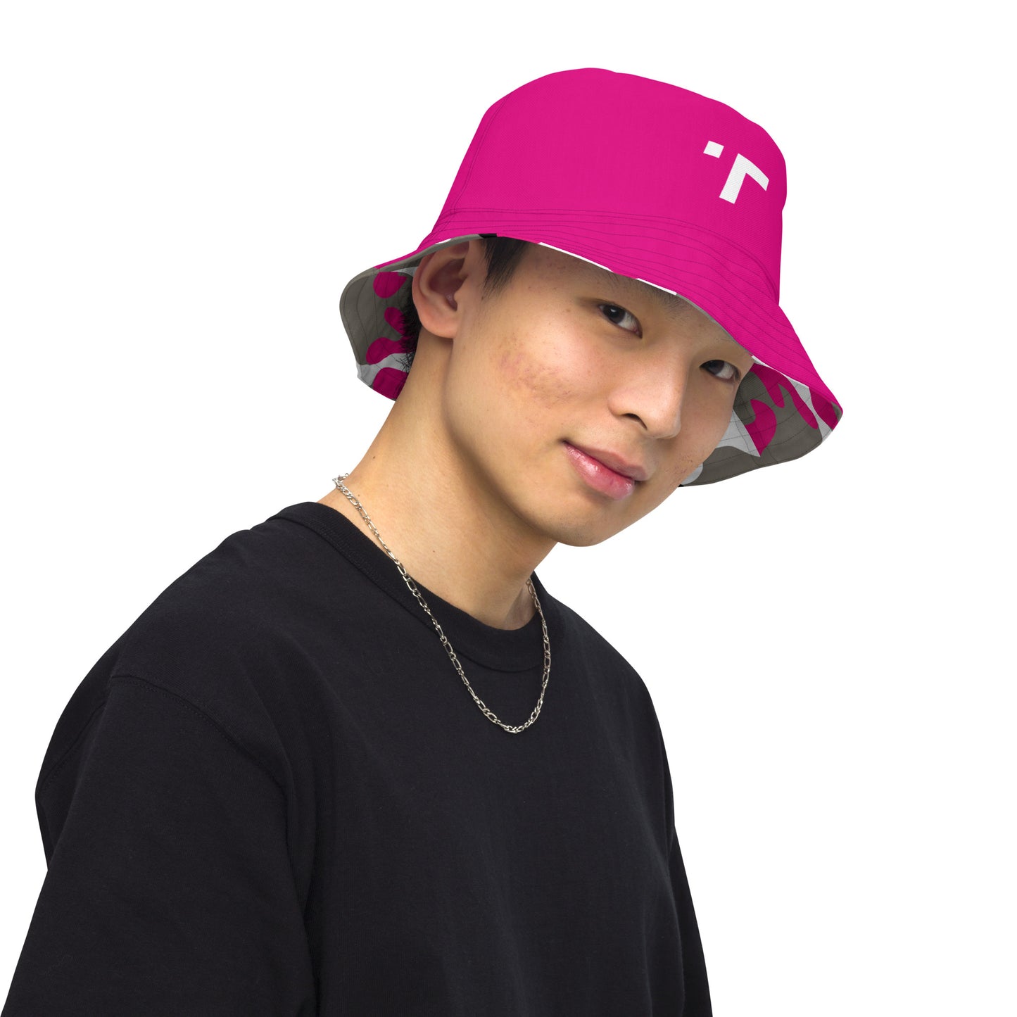 Pink Camo Reversible Bucket Hat