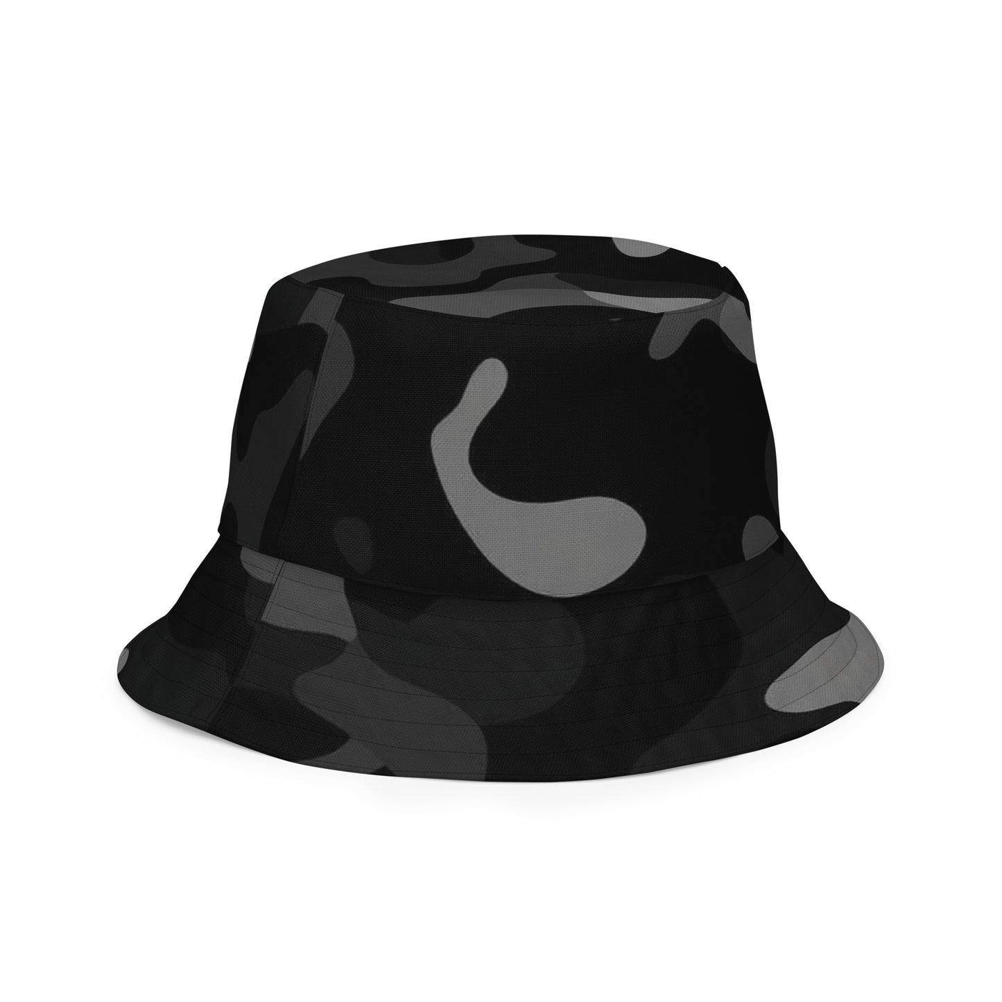 Black Camo Reversible Bucket Hat