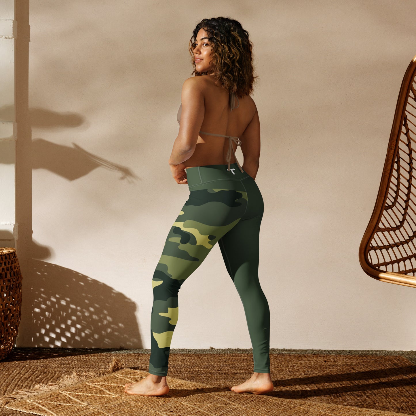 Green Camo Leggings