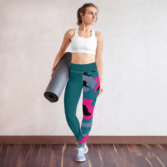 Teal Camo Leggings