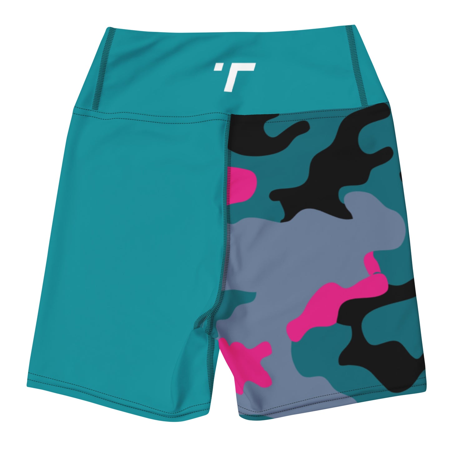 Teal Camo Short Tights