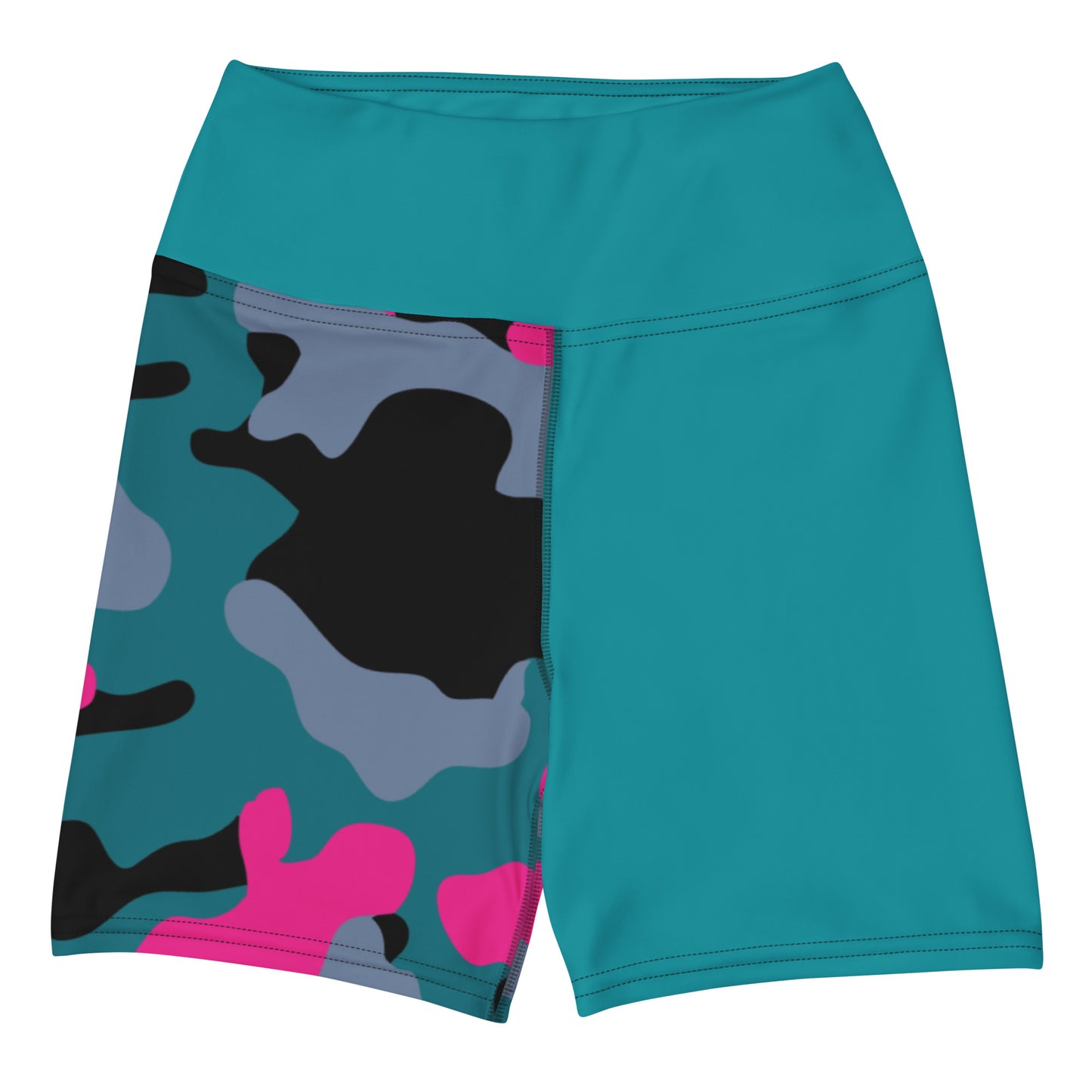 Teal Camo Short Tights