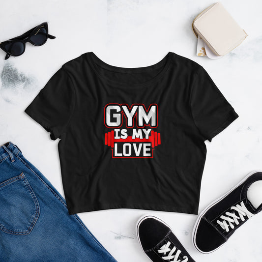 Gym Love Crop Tee