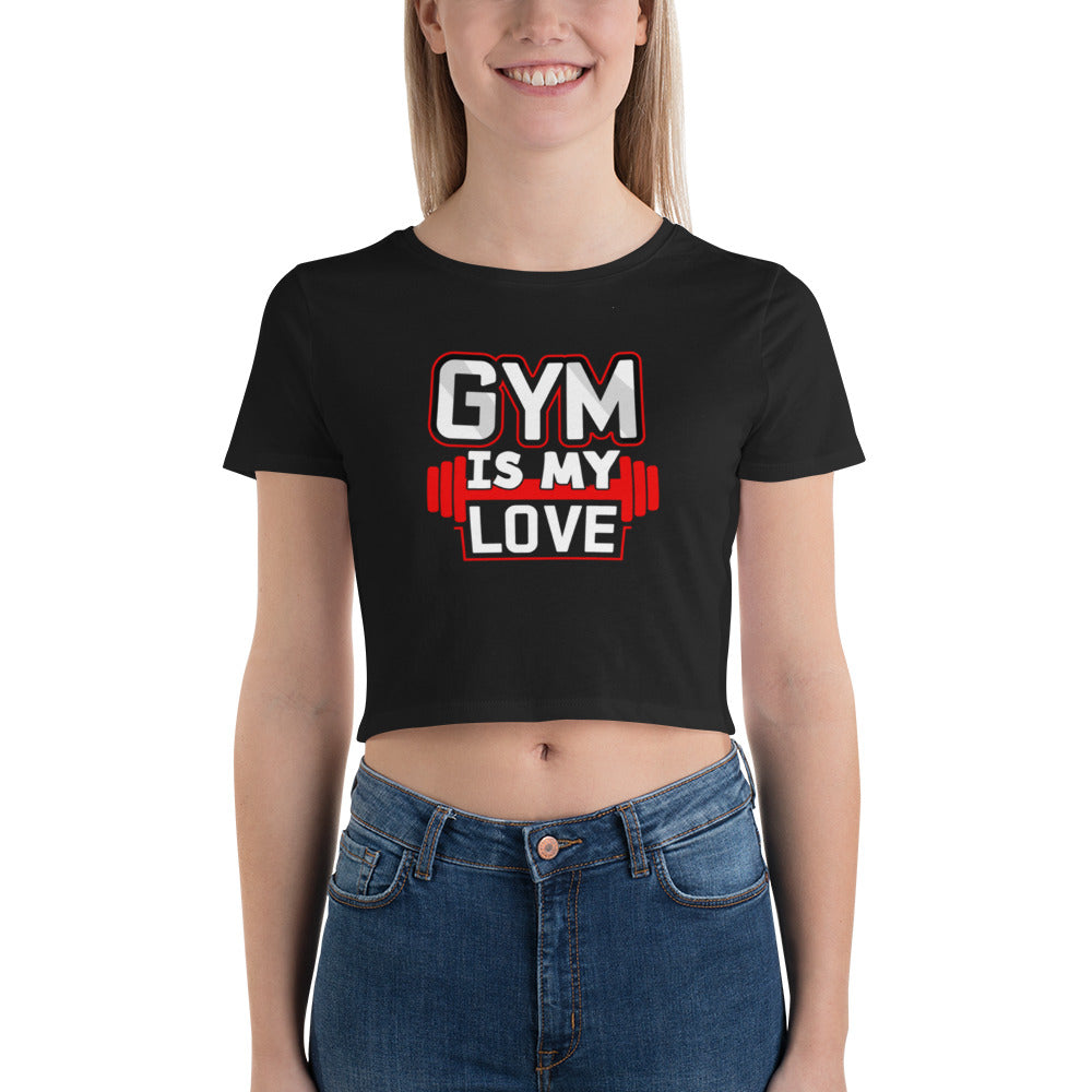 Gym Love Crop Tee