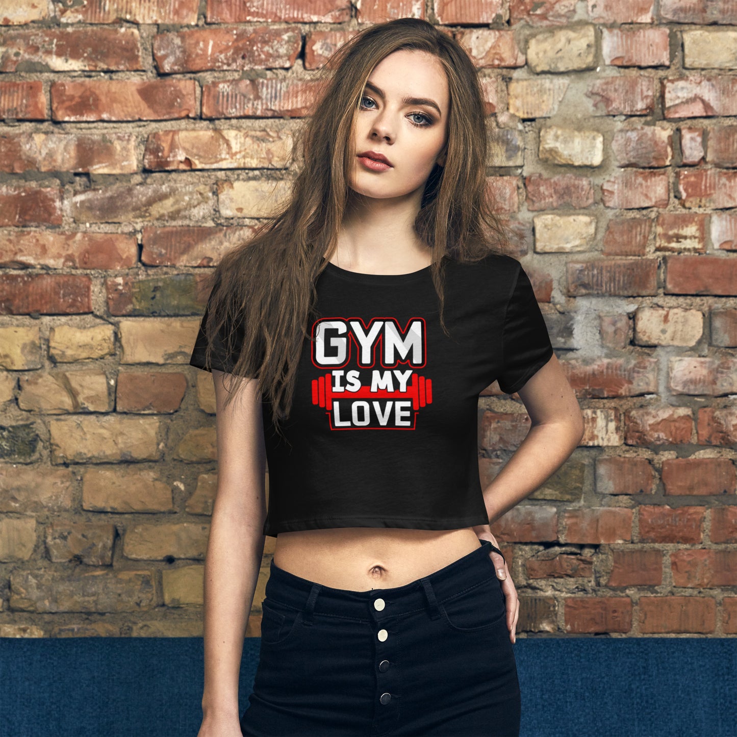 Gym Love Crop Tee