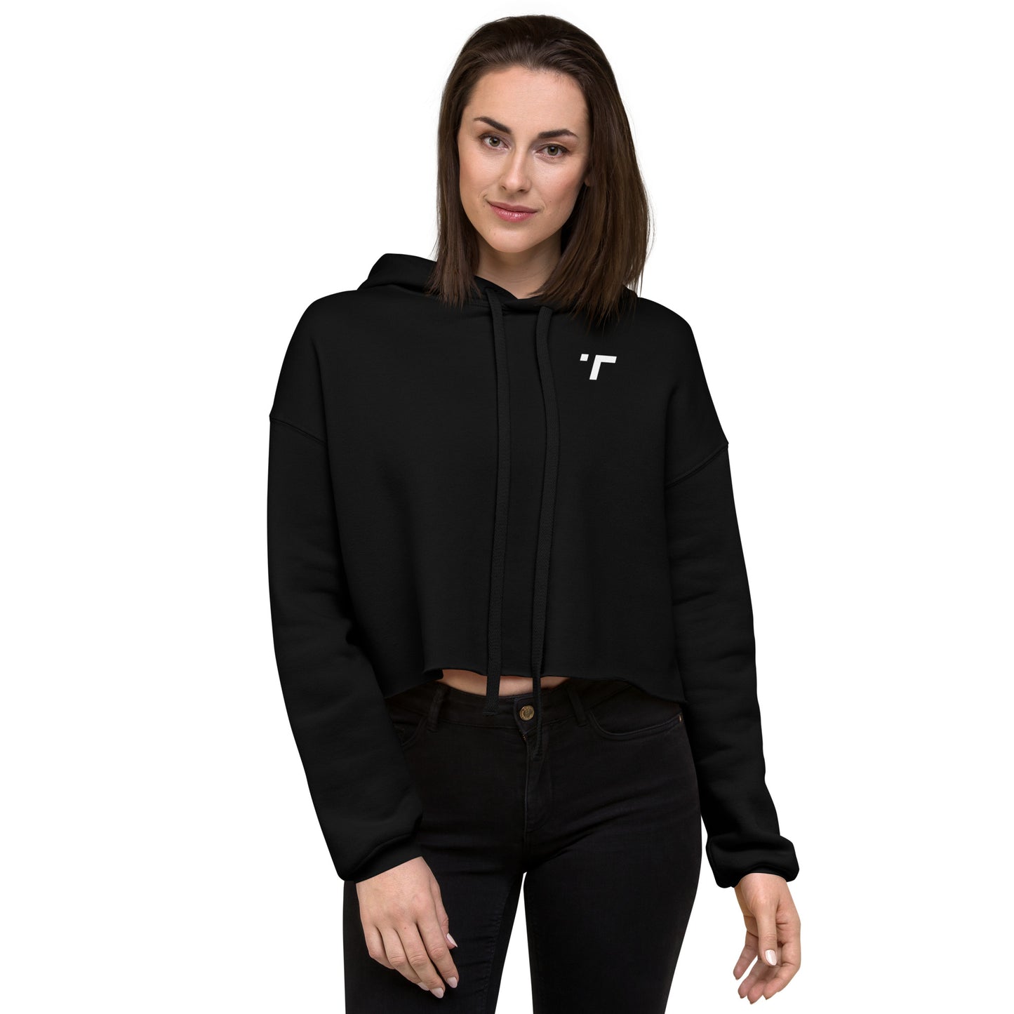 Logo Crop Hoodie