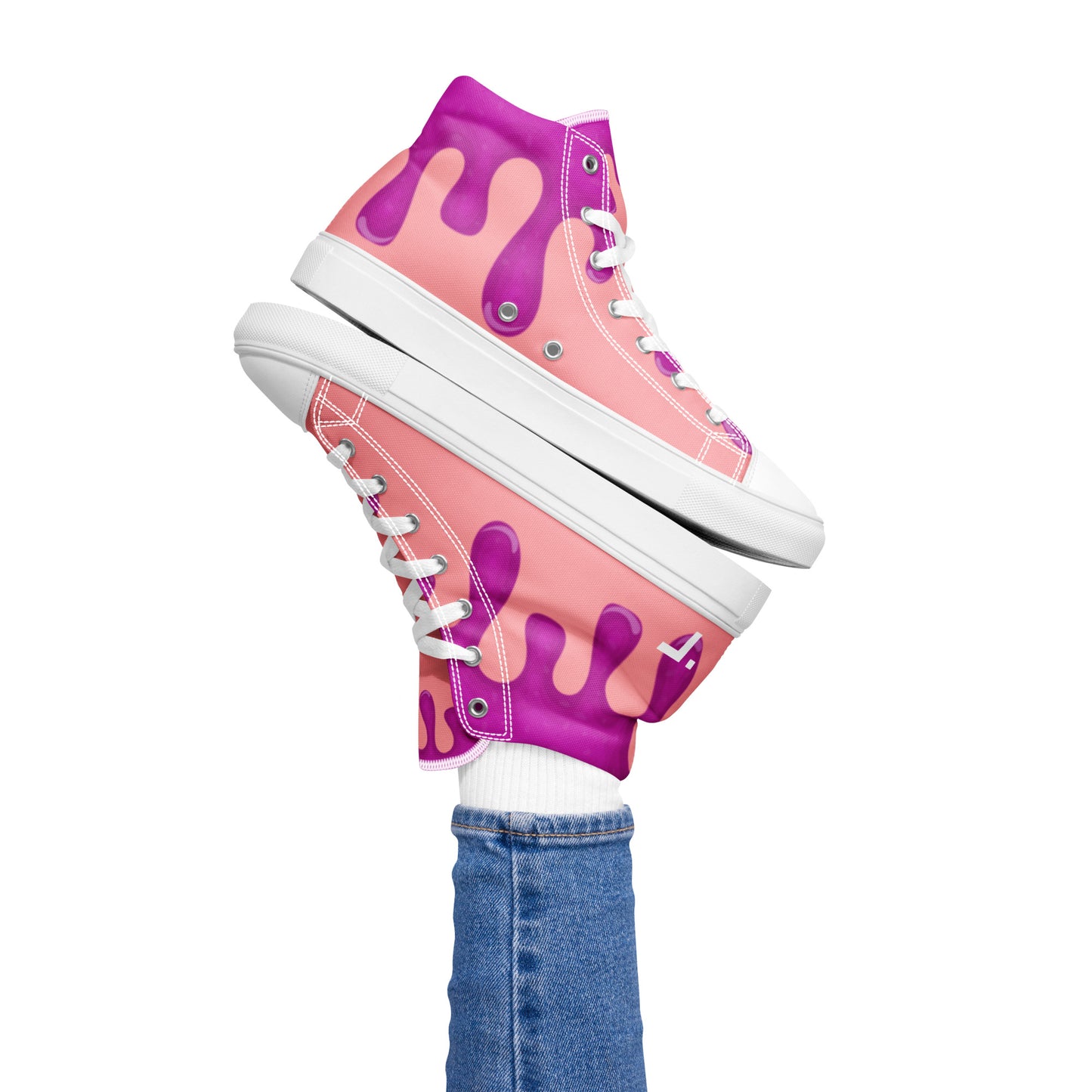 Drip High Top Canvas Shoes