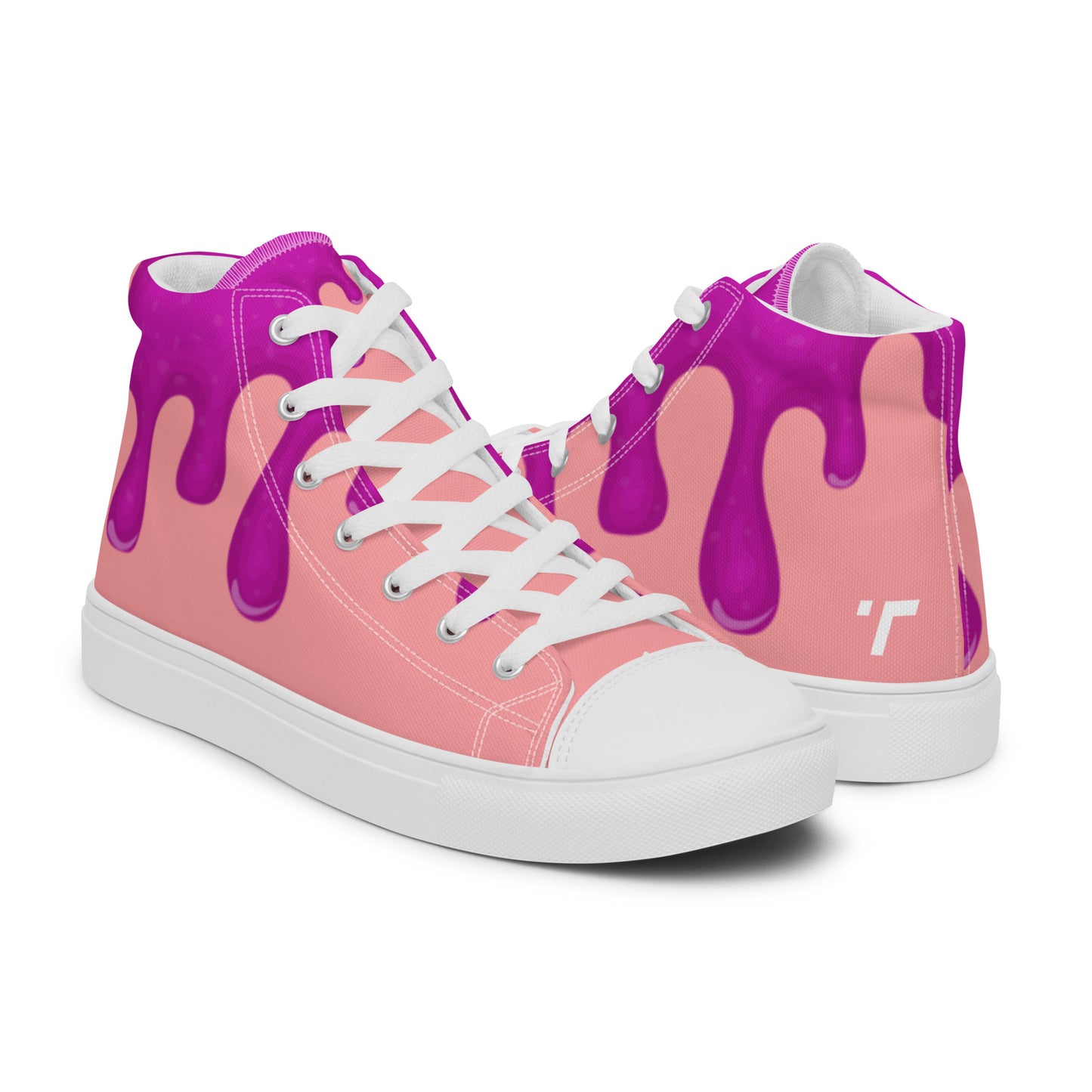 Drip High Top Canvas Shoes