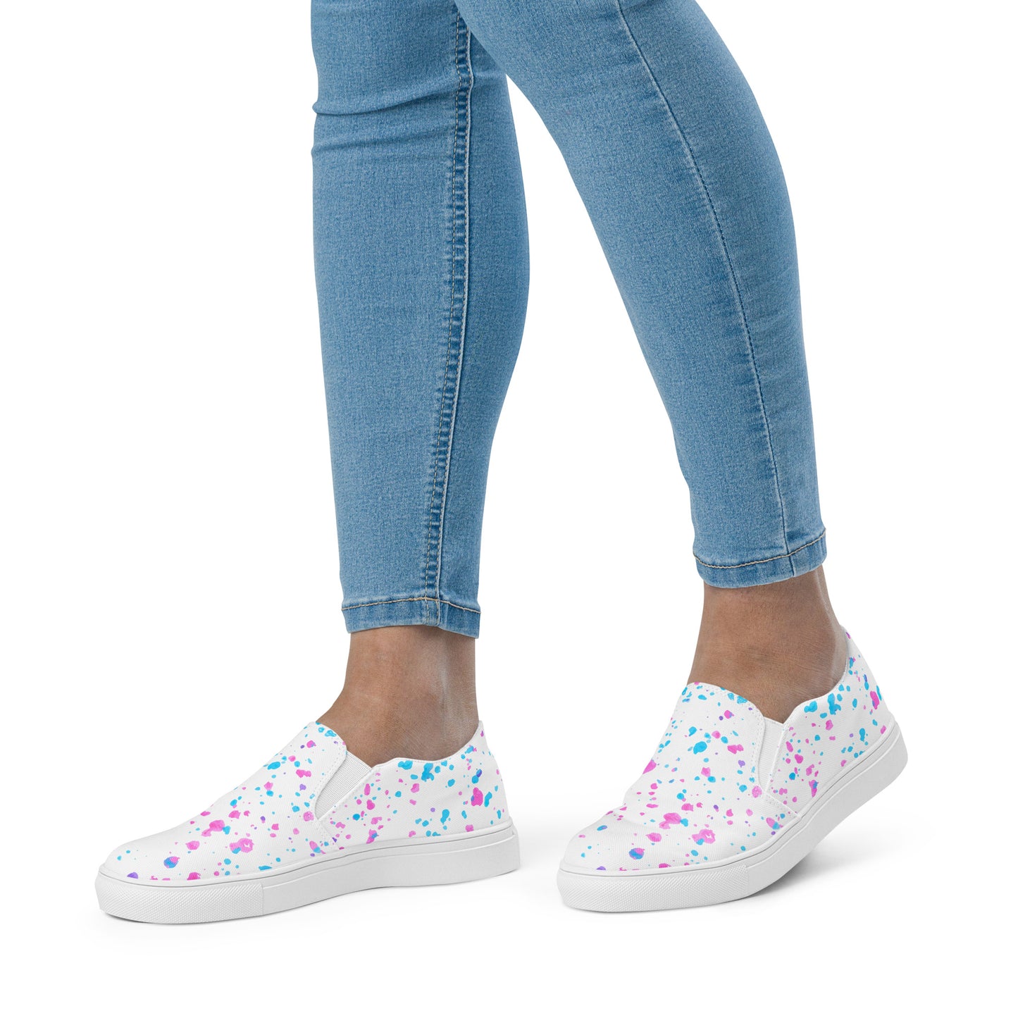 Paint Splatter Slip-on Canvas Shoes