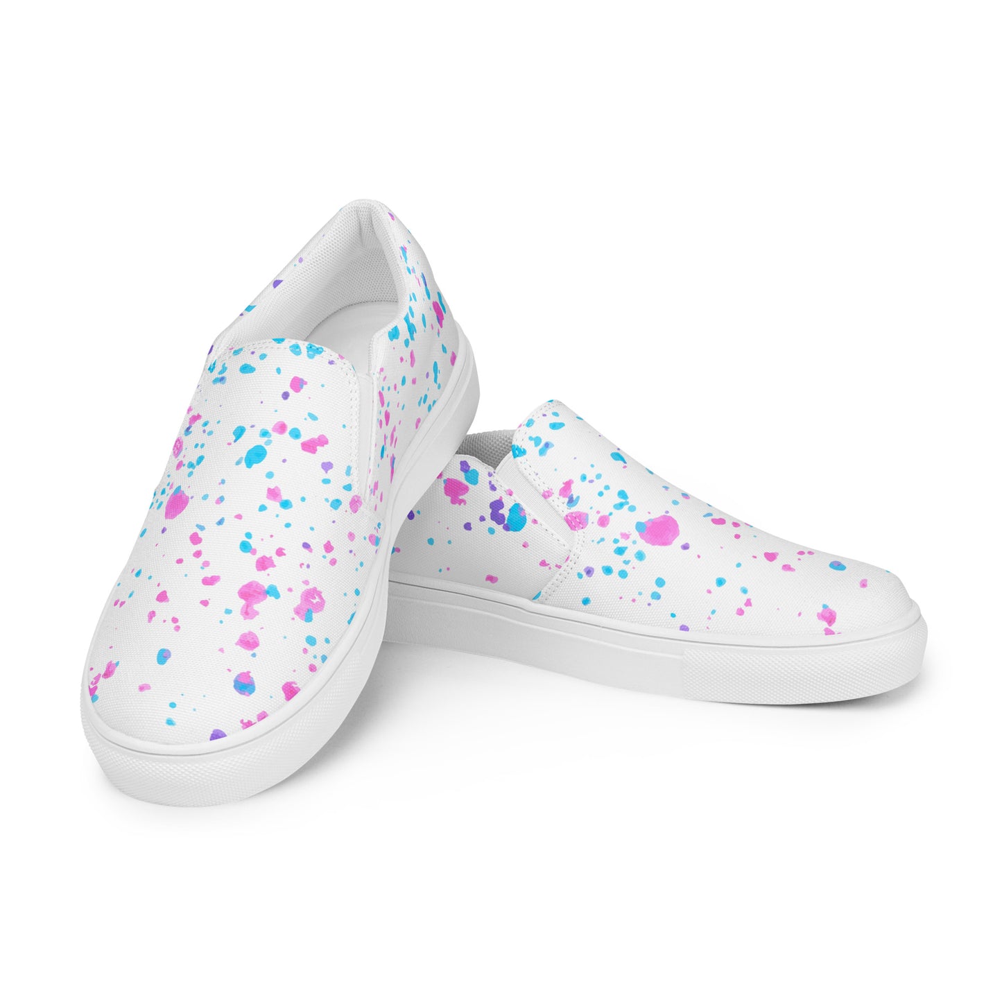 Paint Splatter Slip-on Canvas Shoes