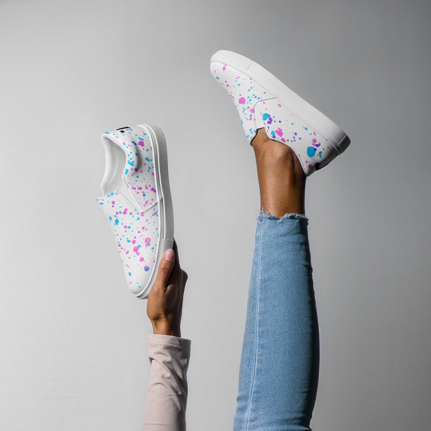 Paint Splatter Slip-on Canvas Shoes