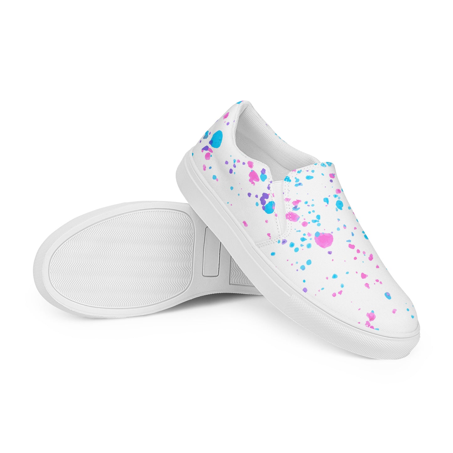 Paint Splatter Slip-on Canvas Shoes